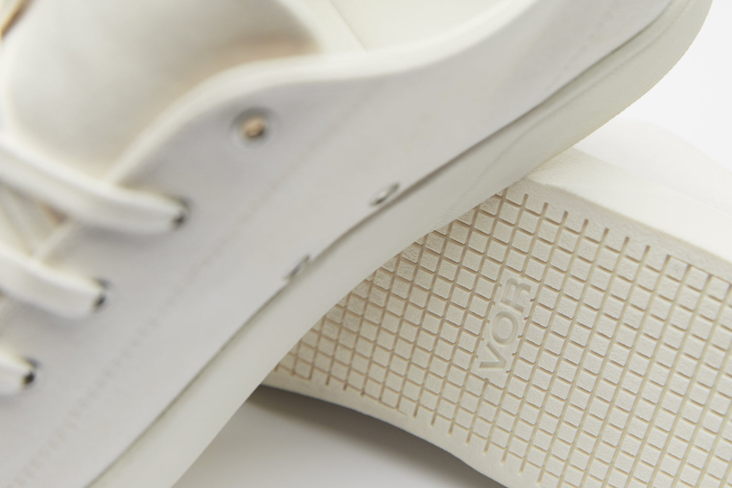 A premium summer shoe in different shades of white.