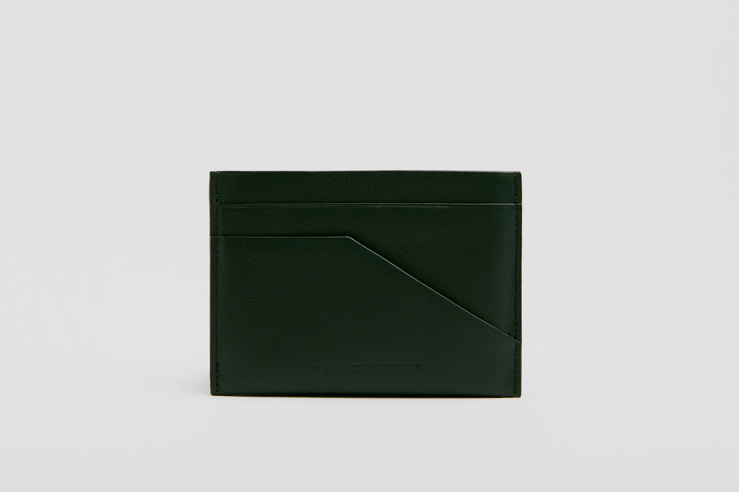 Premium cardholder in an elegant shade of dark green.