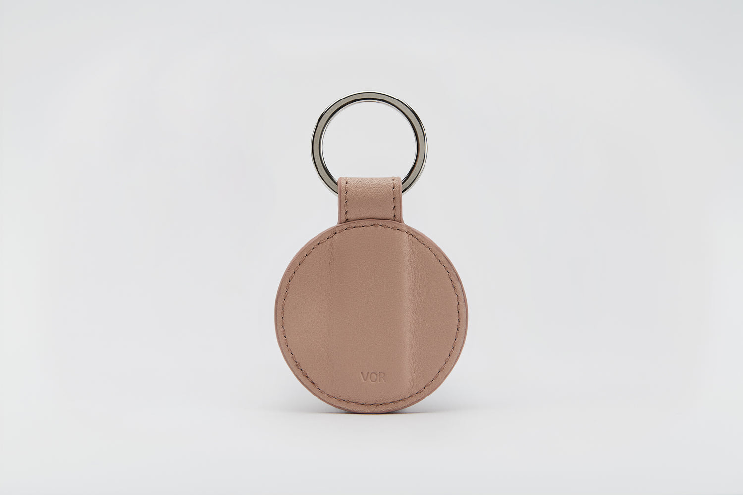 Luxurious dusky pink keyring made from high quality leather.