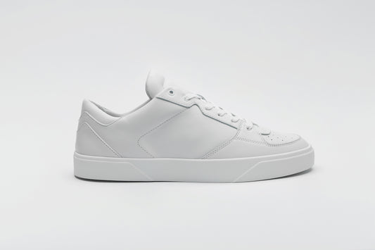 A timeless classic sneaker in white made from premium materials.