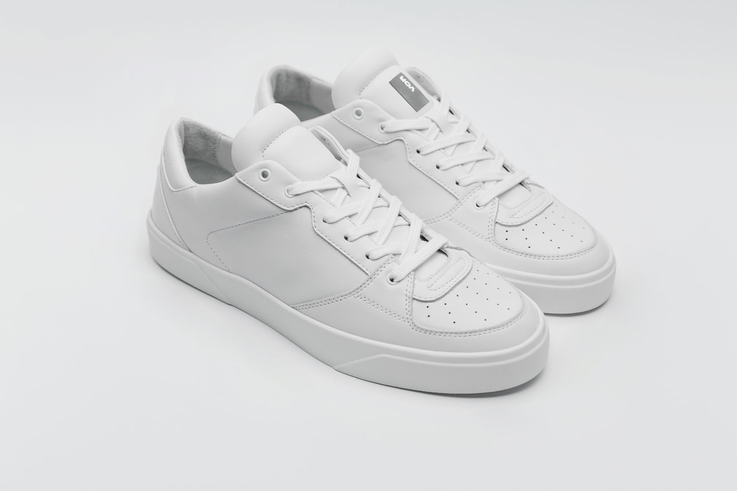 Premium white sneaker with a sleek and timeless design.